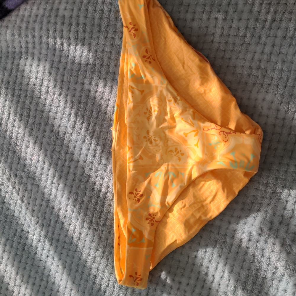 Prana yellow reversible swim bottoms
